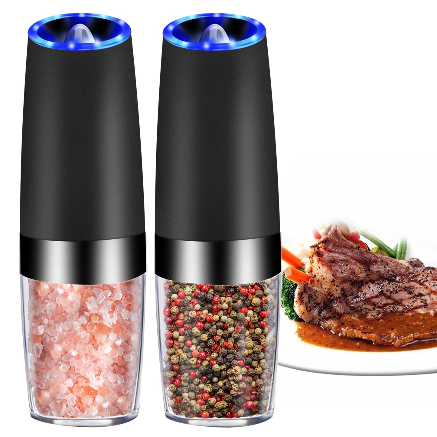 GraviSpice Electric Pepper & Salt Grinder