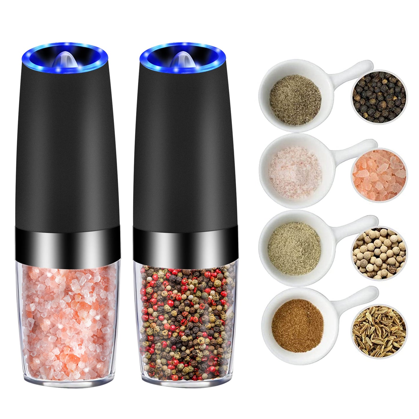 GraviSpice Electric Pepper & Salt Grinder